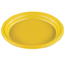 Тарелка десертная D=165 мм  СтП (х2400) (желтая) Россия 1/100шт/24 уп