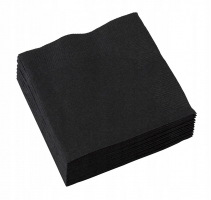 Салфетки бумажные 2-слойные 24х24 черные 100 шт. уп. 1/8 сложении.