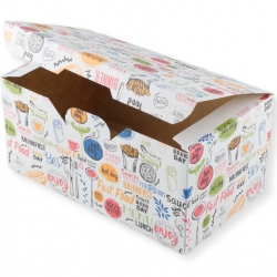 Упаковка ECO FAST FOOD BOX L «Enjoy» 150*91*70,900мл (400шт/кор)