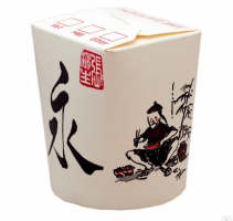 Коробка под китайскую лапшу "China Pak" 70х83х100мм с рисунком 450 мл 50/500