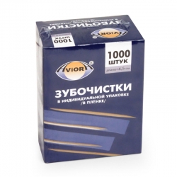 Зубочистки в инд. П/Э упаковка 1000шт/30уп в кор.