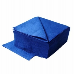 1Салфетки бумажные 1-слойные 33х33 синий 300 штук в упаковке в коробке 9 упаковок