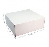Коробка для торта белая 325х325х120 мм. в упаковке 40шт.