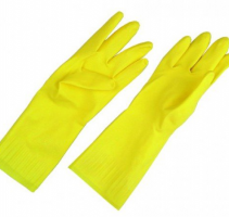 Перчатки латексные цветные (желтые) XL 1/240 шт