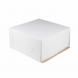 Коробка для торта белая 280х280х140 мм. в упаковке 50шт.
