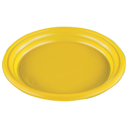 Тарелка десертная D=165 мм  СтП (х2400) (желтая) Россия 1/100шт/24 уп