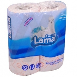 Полотенце бумажное "Лама" бумага 2 рул/упак,12 упак/меш