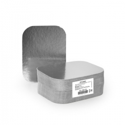 Крышка картон-мет. для алюминиевой формы(450) размер 140х115.100шт/1200шт   402-771