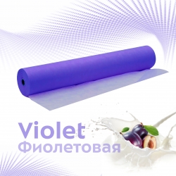 Простыни 80*200 в рулоне фиолетовые 100/6