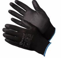 Перчатки GWARD Black цвет черный с полиуретановым покр.(Размер 9 L)