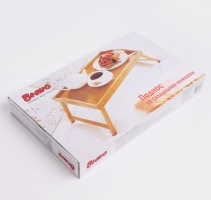 Поднос со складными ножками 50*30*6(63*30*25,5) подарочная коробка бамбук BRAVO